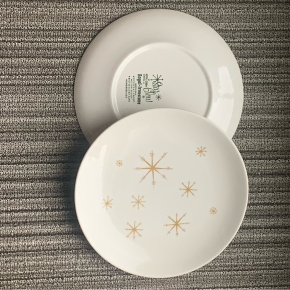Star Glow Dinner Plates Royal - Ironstone - Picture 7 of 10